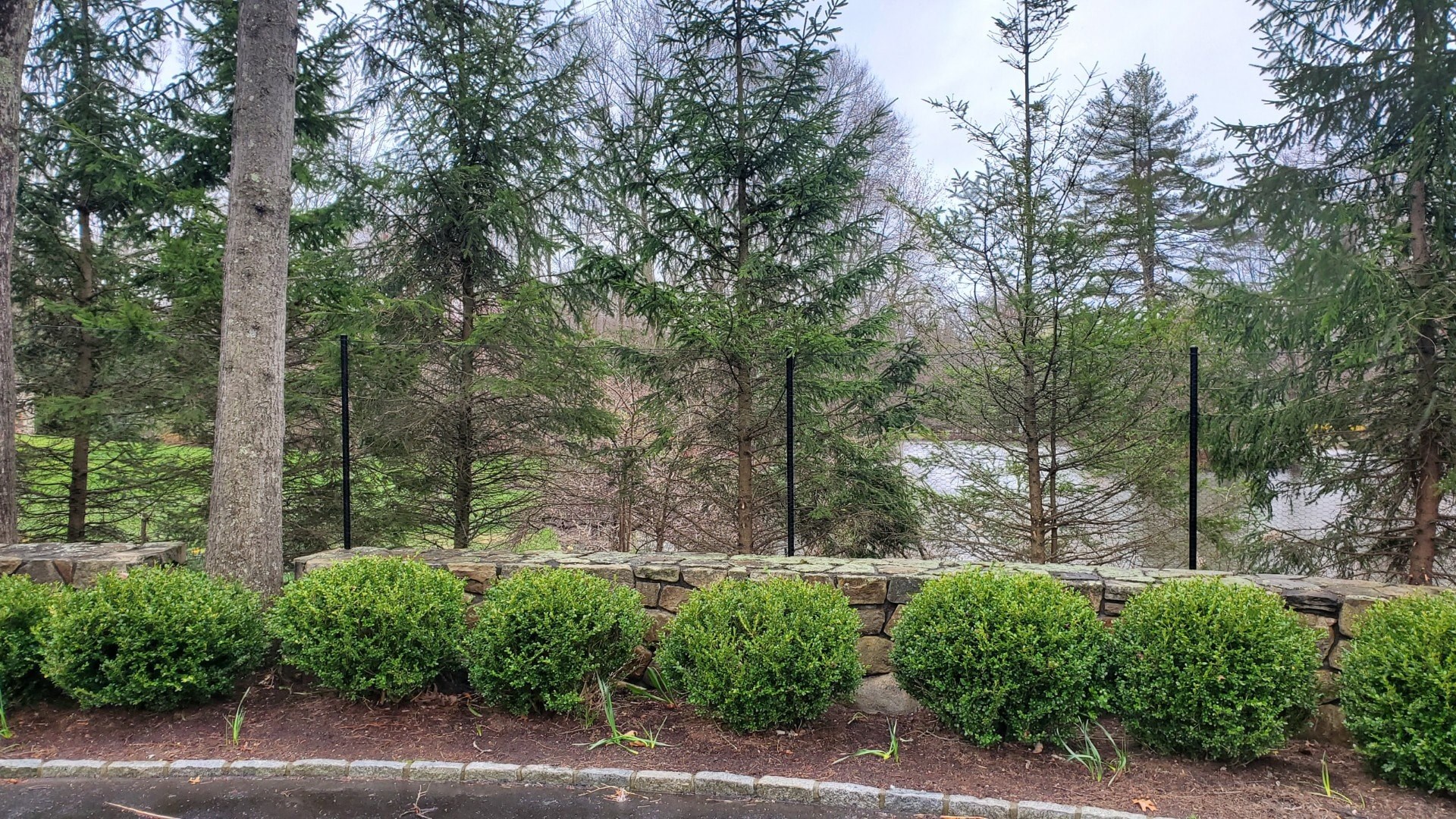 DEER FENCE RETAINING WALL